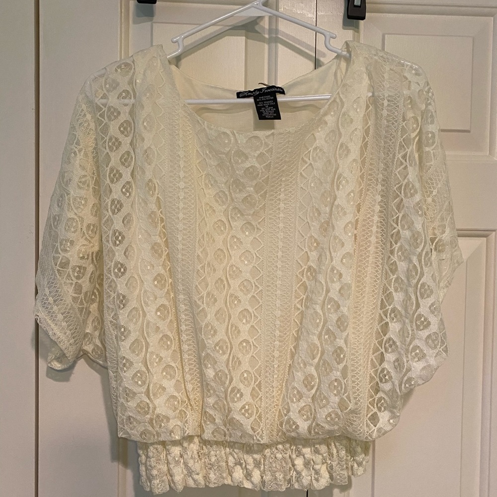 Lace shirt NWOT